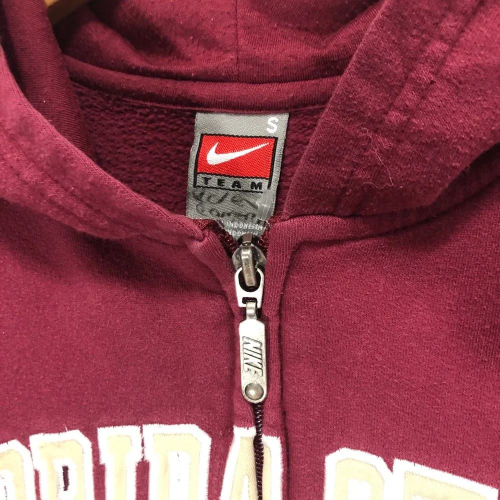 Nike Florida State Seminoles Zip Up Hoodie Maroon Kids‎ Youth Size S